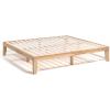 imageGiantex 14 Inch Queen Wood Platform Bed Frame Minimalist Style Mattress Foundation with Solid Rubber Wood Heavy Duty Slat Support Without Headboard Easy Assembly No Box Spring Needed WalnutNatural