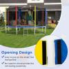 imageGiantex Trampoline Pad 8ft 10ft 12ft 14ft 15ft 16ft Trampoline Replacement Safety Pad No Holes for Pole Waterproof Trampoline Accessories Spring CoverMulticolor
