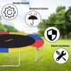 imageGiantex Trampoline Pad 8ft 10ft 12ft 14ft 15ft 16ft Trampoline Replacement Safety Pad No Holes for Pole Waterproof Trampoline Accessories Spring CoverMulticolor