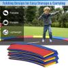 imageGiantex Trampoline Pad 8ft 10ft 12ft 14ft 15ft 16ft Trampoline Replacement Safety Pad No Holes for Pole Waterproof Trampoline Accessories Spring CoverMulticolor