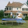 imageGiantex Trampoline Pad 8ft 10ft 12ft 14ft 15ft 16ft Trampoline Replacement Safety Pad No Holes for Pole Waterproof Trampoline Accessories Spring CoverBlue