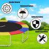 imageGiantex Trampoline Pad 8ft 10ft 12ft 14ft 15ft 16ft Trampoline Replacement Safety Pad No Holes for Pole Waterproof Trampoline Accessories Spring CoverMulticolor