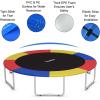imageGiantex Trampoline Pad 8ft 10ft 12ft 14ft 15ft 16ft Trampoline Replacement Safety Pad No Holes for Pole Waterproof Trampoline Accessories Spring CoverMulticolor