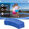 imageGiantex Trampoline Pad 8ft 10ft 12ft 14ft 15ft 16ft Trampoline Replacement Safety Pad No Holes for Pole Waterproof Trampoline Accessories Spring CoverBlue