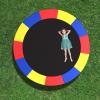 imageGiantex Trampoline Pad 8ft 10ft 12ft 14ft 15ft 16ft Trampoline Replacement Safety Pad No Holes for Pole Waterproof Trampoline Accessories Spring CoverMulticolor