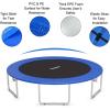 imageGiantex Trampoline Pad 8ft 10ft 12ft 14ft 15ft 16ft Trampoline Replacement Safety Pad No Holes for Pole Waterproof Trampoline Accessories Spring CoverBlue