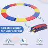 imageGiantex Trampoline Pad 8ft 10ft 12ft 14ft 15ft 16ft Trampoline Replacement Safety Pad No Holes for Pole Waterproof Trampoline Accessories Spring CoverMulticolor