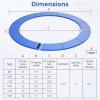 imageGiantex Trampoline Pad 8ft 10ft 12ft 14ft 15ft 16ft Trampoline Replacement Safety Pad No Holes for Pole Waterproof Trampoline Accessories Spring CoverBlue