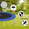 imageGiantex Trampoline Pad 8ft 10ft 12ft 14ft 15ft 16ft Trampoline Replacement Safety Pad No Holes for Pole Waterproof Trampoline Accessories Spring CoverBlue