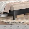 imageGiantex Wood Full Platform Bed Frame with Headboard Mid Century Bed Frame with Solid Wood Legs ampamp Wooden Slat Support Pallet Bed Mattress Foundation No Box Spring NeededBlack