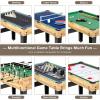 imageGiantex 10in1 Multi Game Table Combo Game Table Set wHockey Foosball Pool PingPong Chess Cards Checkers Bowling Shuffleboard Backgammon Adult Size Foosball Table for Game Room Family