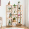 imageGiantex 11 Tiers Bamboo Plant Stand for Indoor Plants Multiple Plant Shelf Flower Pots Holder Storage Organizer Rack Outdoor Plant Display Rack for Living Room Patio Balcony Garden 11Tier11Tier