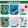 imageGiantex 12in1 Multi Game Table 48 Inch Combination Game Tables with Foosball Hockey Ping Pong Pool Chess Bowling Checkers Shuffleboard Combo Game Table Set for Adults
