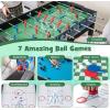 imageGiantex 14in1 Multi Game Table Combination Game Tables with Foosball Hockey Basketball Ping Pong Pool Chess Bowling Checkers Shuffleboard Combo Game Table Set for Adults Kids