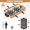 imageGiantex 20 Inch Foosball Table  Tabletop Football Table wLED Lights Realistic Players ampamp 2 Balls Wooden Soccer Game Table for Kids Adults Mini Foosball Table for Party Game Room Family Night