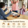 imageGiantex 20 Inch Foosball Table  Tabletop Football Table wLED Lights Realistic Players ampamp 2 Balls Wooden Soccer Game Table for Kids Adults Mini Foosball Table for Party Game Room Family Night