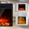 imageGiantex 285quot Electric Fireplace Insert Wall RecessedMounted Freestanding Fireplace with Remote Control 3 Color Adjustable Flames 2 Modes Heat 8 H Timer 5 Brightness Settings 7501500W Heater18inches