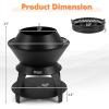 imageGiantex 3in1 Outdoor Fire Pit 20quot Wood Burning Fire Pits with Removable Wok Ring Ash Pan ampamp Storage Shelf OxygenEnriched Burning HeavyDuty Portable Fire Bowl for Camping Backyard Patio BBQ