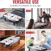 imageGiantex 42quot Air Hockey Table  Small Air Hockey Table Top w 2 Pucks 2 Strikers LED Electronic Scoring Powerful 12V Motor Portable Mini Air Hockey Arcade Table Game for Kids ampamp Adults Game Room