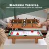 imageGiantex 4in1 Multi Game Table Combo Foosball Game Table Top wBilliards Ping Pong Push Hockey for Home Game Room Family Night ampamp Arcade Wood Combination Game Table Set for Adults