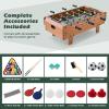 imageGiantex 4in1 Multi Game Table Combo Foosball Game Table Top wBilliards Ping Pong Push Hockey for Home Game Room Family Night ampamp Arcade Wood Combination Game Table Set for Adults