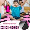 imageGiantex 4x10x 2quot Gymnastics Mat 4Panel Folding Aerobics Exercise Mat wHook ampamp Loop Fastener Carrying Handle Portable Tumbling Mat for Stretching Yoga Cheerleading Martial ArtsBlackRose
