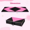 imageGiantex 4x10x 2quot Gymnastics Mat 4Panel Folding Aerobics Exercise Mat wHook ampamp Loop Fastener Carrying Handle Portable Tumbling Mat for Stretching Yoga Cheerleading Martial ArtsBlackRose