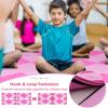 imageGiantex 4x10x 2quot Gymnastics Mat 4Panel Folding Aerobics Exercise Mat wHook ampamp Loop Fastener Carrying Handle Portable Tumbling Mat for Stretching Yoga Cheerleading Martial ArtsRosePink