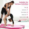 imageGiantex 4x10x 2quot Gymnastics Mat 4Panel Folding Aerobics Exercise Mat wHook ampamp Loop Fastener Carrying Handle Portable Tumbling Mat for Stretching Yoga Cheerleading Martial ArtsPinkRose