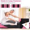 imageGiantex 4x10x 2quot Gymnastics Mat 4Panel Folding Aerobics Exercise Mat wHook ampamp Loop Fastener Carrying Handle Portable Tumbling Mat for Stretching Yoga Cheerleading Martial ArtsRoseBlack