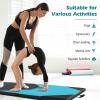 imageGiantex 4x10x 2quot Gymnastics Mat 4Panel Folding Aerobics Exercise Mat wHook ampamp Loop Fastener Carrying Handle Portable Tumbling Mat for Stretching Yoga Cheerleading Martial ArtsBlueBlack