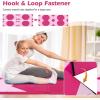 imageGiantex 4x10x 2quot Gymnastics Mat 4Panel Folding Aerobics Exercise Mat wHook ampamp Loop Fastener Carrying Handle Portable Tumbling Mat for Stretching Yoga Cheerleading Martial ArtsPinkRose