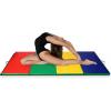 imageGiantex 4x10x 2quot Gymnastics Mat 4Panel Folding Aerobics Exercise Mat wHook ampamp Loop Fastener Carrying Handle Portable Tumbling Mat for Stretching Yoga Cheerleading Martial ArtsMulticolor
