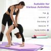 imageGiantex 4x10x 2quot Gymnastics Mat 4Panel Folding Aerobics Exercise Mat wHook ampamp Loop Fastener Carrying Handle Portable Tumbling Mat for Stretching Yoga Cheerleading Martial ArtsPurpleBaby Pink