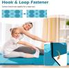 imageGiantex 4x10x 2quot Gymnastics Mat 4Panel Folding Aerobics Exercise Mat wHook ampamp Loop Fastener Carrying Handle Portable Tumbling Mat for Stretching Yoga Cheerleading Martial ArtsLight BlueBlue