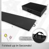 imageGiantex 4x10x 2quot Gymnastics Mat 4Panel Folding Aerobics Exercise Mat wHook ampamp Loop Fastener Carrying Handle Portable Tumbling Mat for Stretching Yoga Cheerleading Martial ArtsBlack