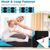 imageGiantex 4x10x 2quot Gymnastics Mat 4Panel Folding Aerobics Exercise Mat wHook ampamp Loop Fastener Carrying Handle Portable Tumbling Mat for Stretching Yoga Cheerleading Martial ArtsBlueBlack