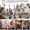 imageGiantex 54 Inch Foosball Table  Wood Football Table Competition Sized Arcade Soccer Game Table with 2 Balls Full Size Foosball Table Adult Size for Kids Teens Home Game Room Oak