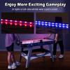 imageGiantex 54quot Air Hockey Table  Arcade Hockey Table Gaming Set wLED Electronic Scoring ampamp Lights 2 Pucks 2 Pushers Powerful 12V Motor Air Hockey Game Table for Kids Adults Game Room Home Office