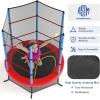 imageGiantex 55 Mini Kids Trampoline With Safety Enclosure Net ASTM Approved NoGap Safe Design Easy to Assemble 46 Ft Outdoor Indoor Small ToddlerBlueRed