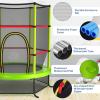 imageGiantex 55 Mini Kids Trampoline With Safety Enclosure Net ASTM Approved NoGap Safe Design Easy to Assemble 46 Ft Outdoor Indoor Small ToddlerGreen
