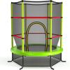 imageGiantex 55 Mini Kids Trampoline With Safety Enclosure Net ASTM Approved NoGap Safe Design Easy to Assemble 46 Ft Outdoor Indoor Small ToddlerGreen