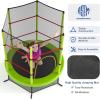 imageGiantex 55 Mini Kids Trampoline With Safety Enclosure Net ASTM Approved NoGap Safe Design Easy to Assemble 46 Ft Outdoor Indoor Small ToddlerGreen