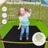 imageGiantex 7 Ft Trampoline for Kids Heavy Duty Steel Frame Small Mini Toddler Trampoline Great Gifts for Boys Girls Outdoor Indoor Kids Trampoline with Net for Age 38Yellow Green