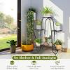 imageGiantex 7 Tiers Metal Plant Stand Flower Pots Holder Plant Display Rack for Patio Garden Balcony Home Indoor Outdoor Storage Shelf Decorative Planter Vertical Flowerpot Holder 7 Tier6 Tier
