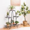 imageGiantex 7 Tiers Metal Plant Stand Flower Pots Holder Plant Display Rack for Patio Garden Balcony Home Indoor Outdoor Storage Shelf Decorative Planter Vertical Flowerpot Holder 7 Tier6 Tier