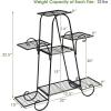 imageGiantex 7 Tiers Metal Plant Stand Flower Pots Holder Plant Display Rack for Patio Garden Balcony Home Indoor Outdoor Storage Shelf Decorative Planter Vertical Flowerpot Holder 7 Tier7 Tier