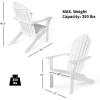 imageGiantex Adirondack Chair Acacia Wood Outdoor Chairs with 350 lbs Weight Capacity Weather Resistant Lounge Armchair for Yard Patio Garden Poolside Balcony Deck Fire Pit Chairs GrayWhite