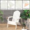 imageGiantex Adirondack Chair Outdoor Folding Chairs HDPE Weather Resistant Patio Chair with Builtin Cup Holder Lawn Chair for Patio Backyard Balcony Deck Outside Plastic Fire Pit Chair 4 GreyWhite