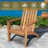imageGiantex Adirondack Chair Set of 4 Acacia Wood Outdoor Chairs 350 lbs Weight Capacity Weather Resistant Campfire Chairs for Lawn Seating Garden Poolside Balcony Patio LoungerWood